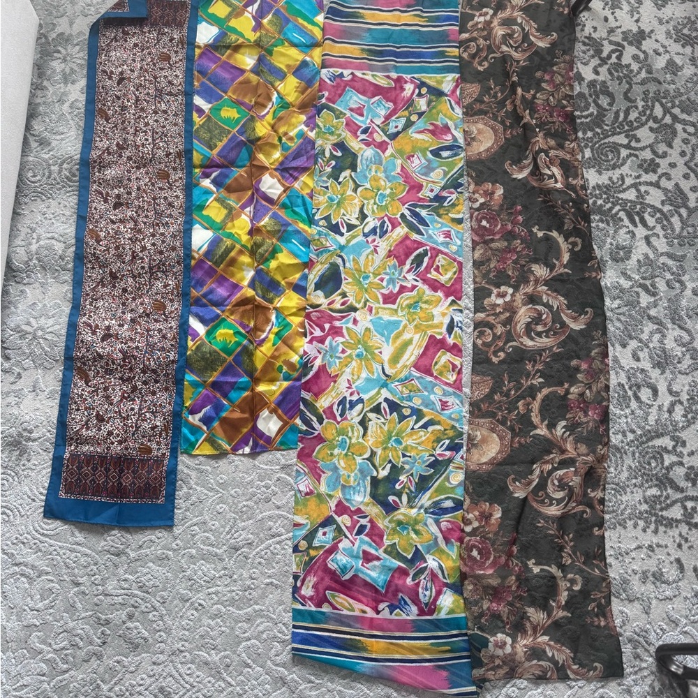 Multicolor Patterned Women's Scarf